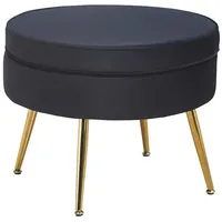 SalesFever Clam rund schwarz/gold