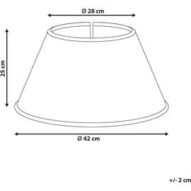 Beliani Weihnachtsbaumkragen 25 cm