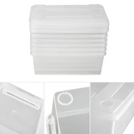 Tectake tectake® Schuhbox, mit Deckel, 33 x 23 x 12 cm
