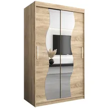 abiks möbel Schwebetürenschrank MADRYT 120 x 200 x 62 cm Eiche