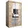 abiks möbel Schwebetürenschrank MADRYT 120 x 200 x 62 cm Eiche