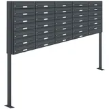 AL Briefkastensysteme Standbriefkasten 34 Fach Anthrazitgrau