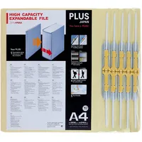 Plus Japan, Zero Max Platzsparordner in Beige, 10er Pack