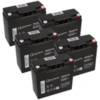 Q-Batteries Bleiakku 60V 23Ah (5x 12V 23Ah) kompatibel SXT