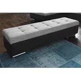 DOMO collection Hocker »Treviso XXL: B/T/H: 161/60/41 cm«, mit Stauraum, auch in Cord, passend zur Serie, moderne Steppung schwarz