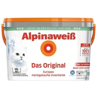 Alpina Wandfarbe Weiß Das Original Spritzfrei matt 10 L konservierungsmittelfrei
