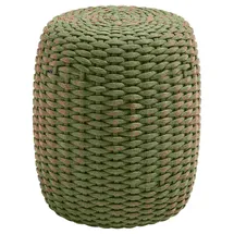 jan kurtz Hocker Moon aus robustem Kunststoff, modern, olive, Ø 40 cm, pflegeleicht und wetterfest