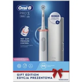 Oral-B Pro 3 3500 weiß + Reiseetui streifen Design Edition