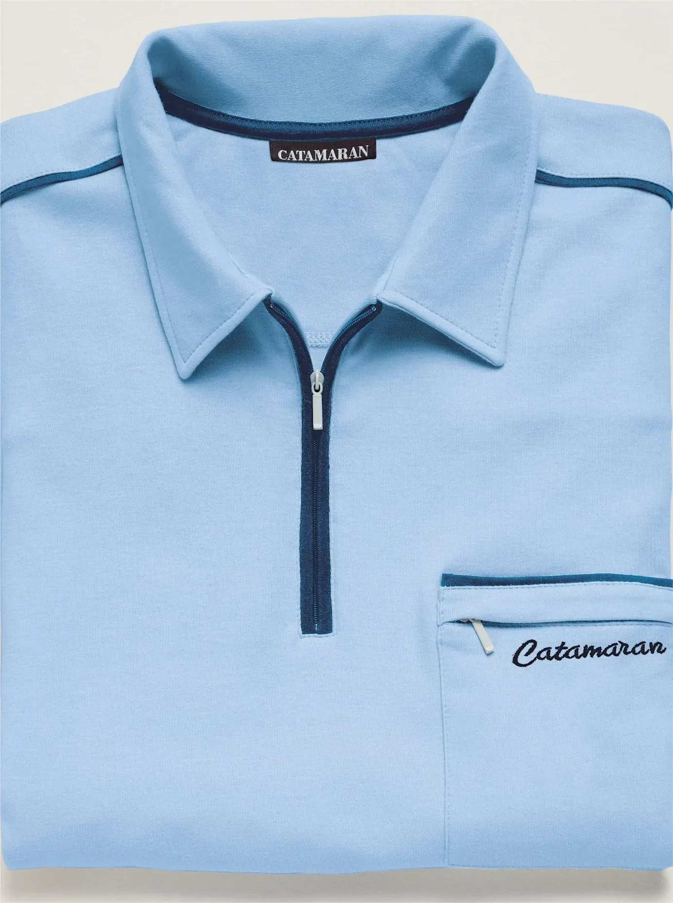 Poloshirt "Langarm-Poloshirt" Gr. 56/58, blau (hellblau) Herren Shirts Langarm