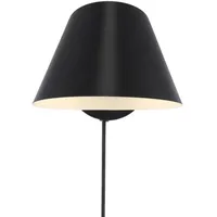 Nordlux Stay Wandleuchte, E27, IP20, 60W, Aluminium, schwarz (2220381003)