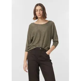 Comma, Feinstrickpullover mit Glitzergarn Khaki 46