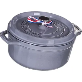 Staub Cocotte 24 cm rund graphitgrau