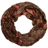 Stylebreaker Loop mit Blumen Paisley Muster", Damen, braun, Obermaterial: 100% Viskose CV., Modisch, Modetücher Loop