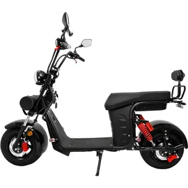 Rolektro Rolektro, E-Chopper 45, schwarz 45 km/h, 2 x 60V-25,6Ah Lithium-Akku, 3000 Watt", - Schwarz