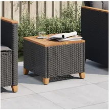 vidaXL Gartentisch 45 x 45 x 37 cm Schwarz