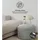 mokebo Sitzsack Der Tagträumer Cord 180 x 80 x 80 cm Grau mit Hocker