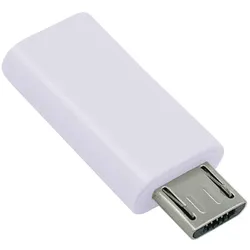 Adapter USB Type C Buchse - micro USB Stecker, weiß