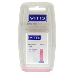 VITIS Zahnfloss gewachst mit Fluorid und Minze 1 St