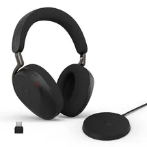 JABRA Evolve3 85 USB-C MS Schwarz inkl. kabellosem Ladepad