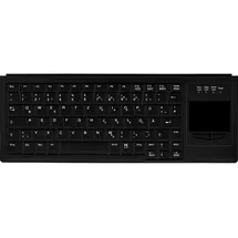 Cherry Active Key kompakte Tastatur mit Touchpad, schwarz, PS/2, DE (AK-4400-GP-B/GE)