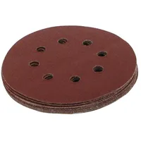 Silverline Tools Silverline 633955 Klettschleifscheiben, gelocht, 125 mm, 10er-Pckg.