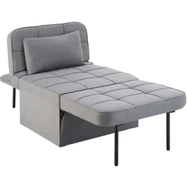 Tectake tectake® Schlafhocker 4 in 1 als Hocker, Sessel, Lounger oder Bett Belastbarkeit 150 kg
