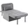 Tectake tectake® Schlafhocker 4 in 1 als Hocker, Sessel, Lounger oder Bett Belastbarkeit 150 kg