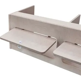 MonsterShop Hängeschrank Birkensperrholz 100 cm x 35 cm x 35 cm bronze