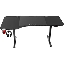 pro.tec Höhenverstellbarer Tisch Stryn 160x75cm Schwarz [pro.tec]