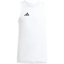adidas Jungen Lauftop J Team Singlet Kids Shirt, white/black