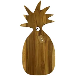 OIO Natura Tabla de madera de teca en forma de piña, de 44x20x2 cm