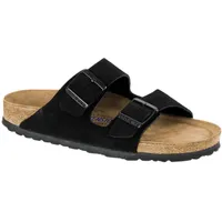 Birkenstock Arizona Sfb Wildleder-Sandalen, für Herren, mit offenem Zehenbereich, Black N, 46 EU - 46 EU