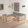 vidaXL Garten-Lounge-Set 8-tlg. grau Kiefer