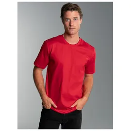 TRIGEMA T-Shirt "TRIGEMA T-Shirt aus 100% Baumwolle", Jungen, Gr. XS, braun (kirsch), Single Jersey, 100% Baumwolle, Basic, lang, Rundhals, Shirts T-Shirt