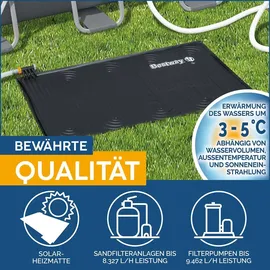 BESTWAY Solar Poolheizung 110 x 171 cm schwarz