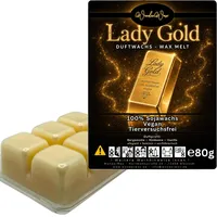 WonderWax Duftwachs Wax Melts für Duftlampe, 6 Würfel Duftmelt Wachsmelt Sojawachs Duftwachs Würfel für Raumdüfte, Wachs Duftöl Winter Indoor Schmelzen für Aromalampe Lady Gold