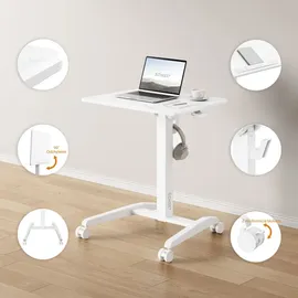 SENSE7 Schreibtisch Höhenverstellbar Weiß