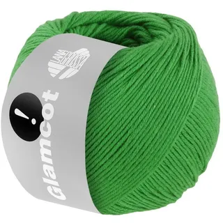 Lana Grossa Glamcot | Zart glänzende, multifile Baumwoll-Viskosemischung | Handstrickgarn aus 60% Lyocell (Tencel TM) & 40% Baumwolle | 50g Wolle zum Stricken & Häkeln | 155m Garn FB 17