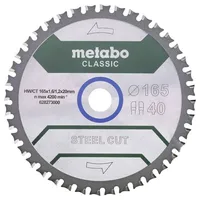 Metabo Kreissägeblatt 165 x 20 mm Z40