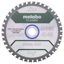 Metabo Kreissägeblatt 165 x 20 mm Z40