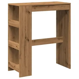 vidaXL Bartisch mit Regal 90 x 40 x 103,5 cm Braun