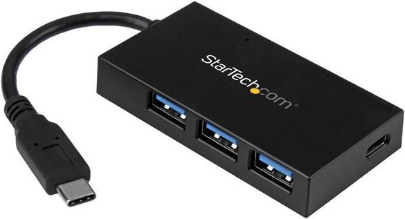 StarTech.com 4-port USB 3,1 Gen 1 hub - USB-C to 1x USB-C and 3x USB-A - Hub - 4 x SuperSpeed USB3.0 - Desktop - für Apple MacBook (HB30C3A1CFB)