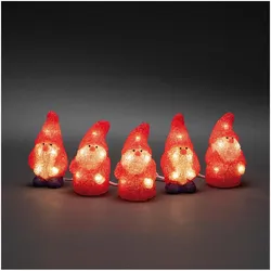 LED-Zwerge, 40 warmweiße LEDs, 5er-Set