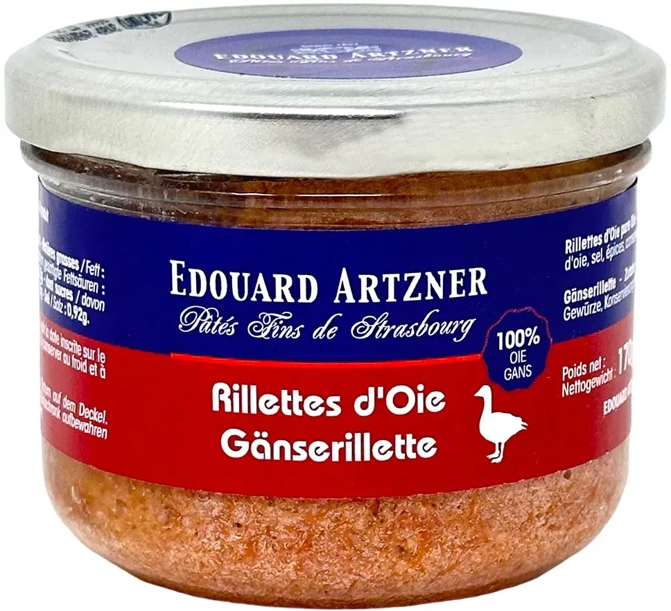 Edouard Artzner Gänse Rillette - Feine Delikatesse aus 100% Gänsefleisch