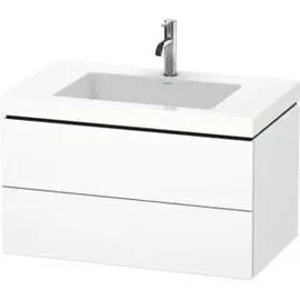 Duravit Waschtischunterschrank c-bonded L-Cube 80x48cm, 1 HL, we. matt, 2 Schub., wandhängend