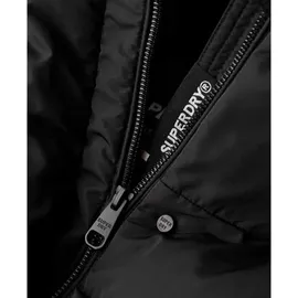 Superdry Damen. Lange Steppweste schwarz 44 - Black - XL