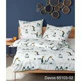 JANINE Davos 65103 eisblau 155 x 220 cm + 80 x 80 cm