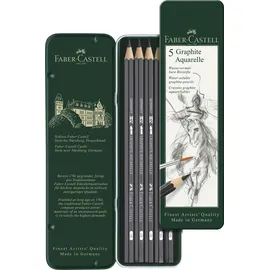 Faber-Castell Aquarellstift 5 St. grau/schwarz/türkis