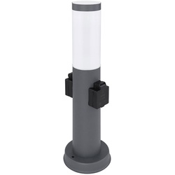 Smart Außen Steh Lampe Garten Steckdosen Sockel Leuchte dimmbar App Handy Steuerung im Set inkl. RGB LED Leuchtmittel