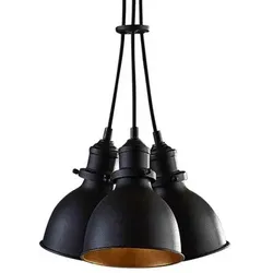 Lindby - Lira 3 Pendelleuchte Black/Gold